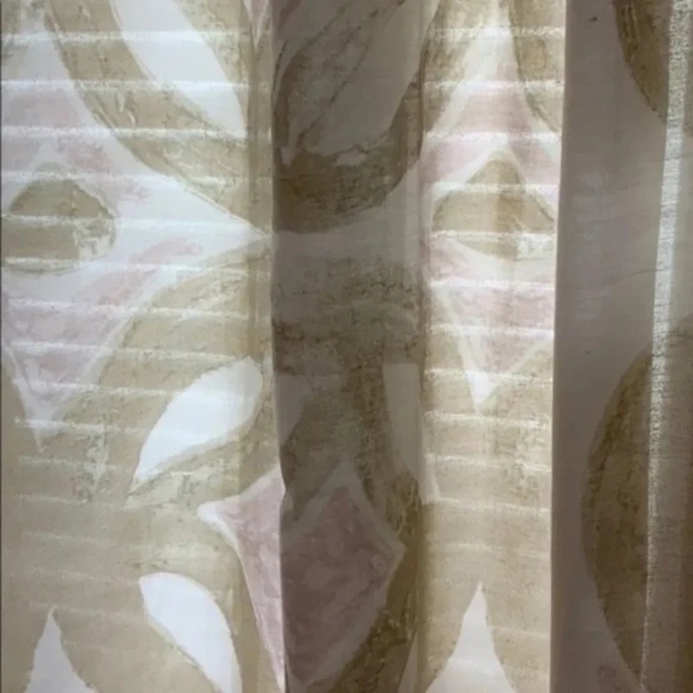 Anthropologie set of 2 Avrille Sheer Curtain Panels 50 x 96